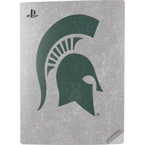 Michigan State University Grey Spartans Logo PS5 Digital Edition Console Skin