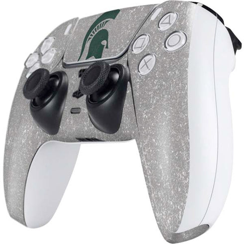 Michigan State University Grey Spartans Logo PS5 Controller Skin
