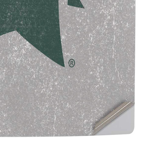Michigan State University Grey Spartans Logo PS5 Slim Disk Console Skin