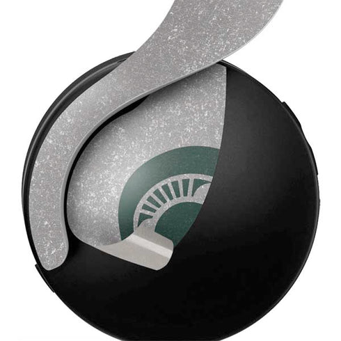 Michigan State University Grey Spartans Logo PULSE 3D Wireless Headset for PS5 Skin
