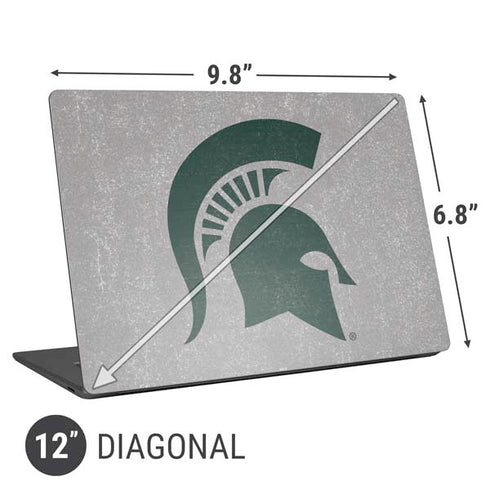 Michigan State University Grey Spartans Logo Universal Laptop 12in (9.8 x 6.8in) Skin