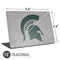 Michigan State University Grey Spartans Logo Universal Laptop 12in (9.8 x 6.8in) Skin