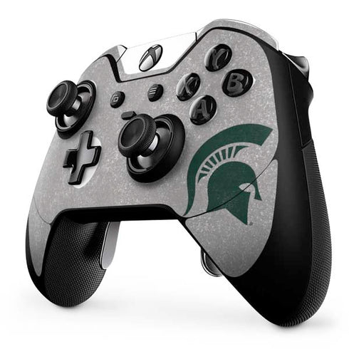 Michigan State University Grey Spartans Logo Xbox One Elite Controller Skin