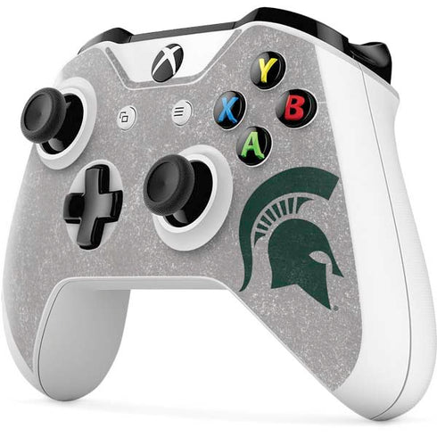 Michigan State University Grey Spartans Logo Xbox One S Controller Skin