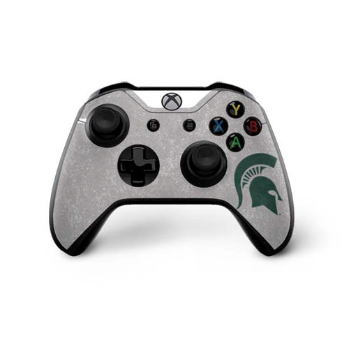 Michigan State University Grey Spartans Logo Xbox One X Controller Skin