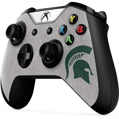 Michigan State University Grey Spartans Logo Xbox One X Controller Skin