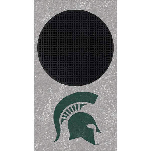 Michigan State University Grey Spartans Logo Xbox Series S Console Skin