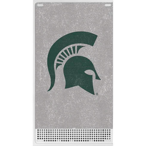 Michigan State University Grey Spartans Logo Xbox Series S Console Skin