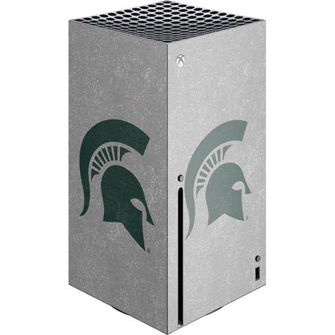 Michigan State University Grey Spartans Logo Xbox Series X Console Skin