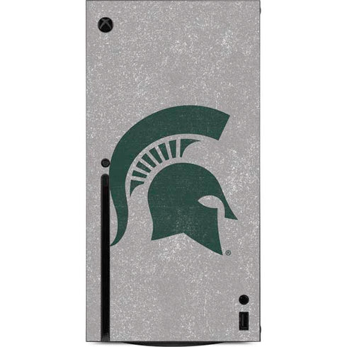 Michigan State University Grey Spartans Logo Xbox Series X Console Skin
