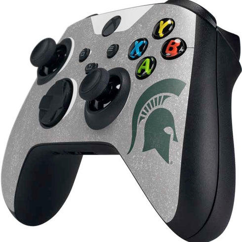 Michigan State University Grey Spartans Logo Xbox Series X Controller Skin