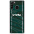 Michigan State University Jersey Grey Galaxy A21 Clear Case