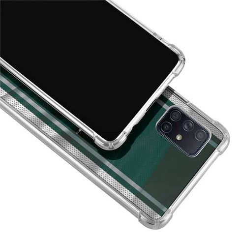 Michigan State University Jersey Grey Galaxy A51 5G Clear Case