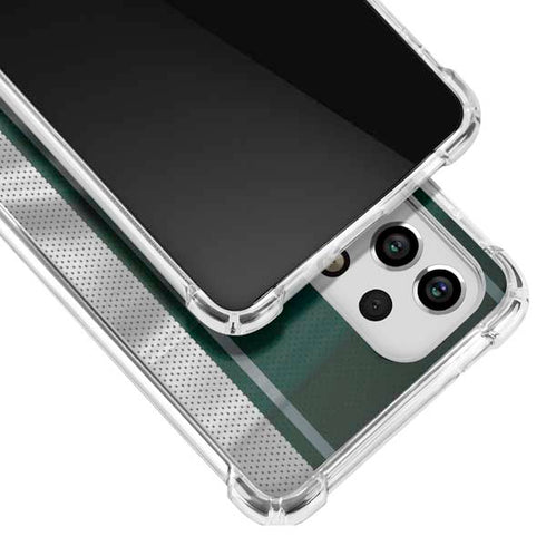 Michigan State University Jersey Grey Galaxy A53 5G Clear Case