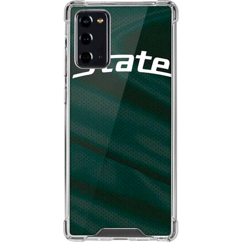 Michigan State University Jersey Grey Galaxy Note20 5G Clear Case