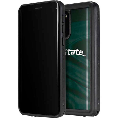 Michigan State University Jersey Grey Galaxy S20 Plus Waterproof Case