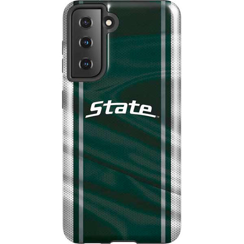 Michigan State University Jersey Grey Galaxy S21 5G Pro Case