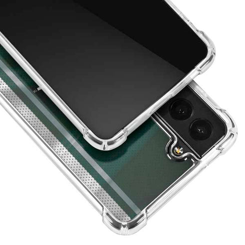 Michigan State University Jersey Grey Galaxy S21 FE Clear Case