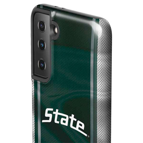 Michigan State University Jersey Grey Galaxy S21 FE Pro Case