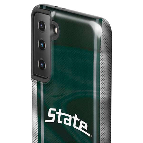 Michigan State University Jersey Grey Galaxy S21 Plus 5G Pro Case