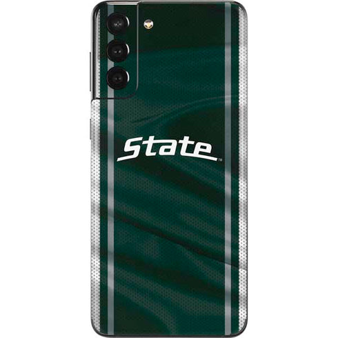 Michigan State University Jersey Grey Galaxy S21 Plus 5G Skin