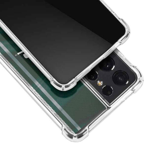 Michigan State University Jersey Grey Galaxy S21 Ultra 5G Clear Case