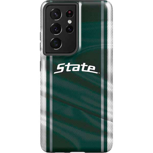 Michigan State University Jersey Grey Galaxy S21 Ultra 5G Pro Case