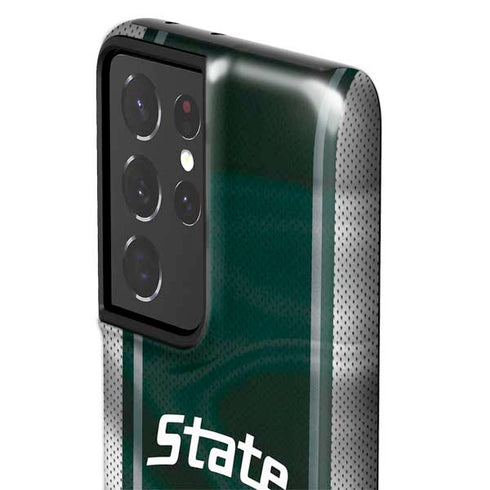Michigan State University Jersey Grey Galaxy S21 Ultra 5G Pro Case