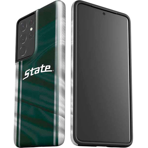 Michigan State University Jersey Grey Galaxy S21 Ultra 5G Pro Case
