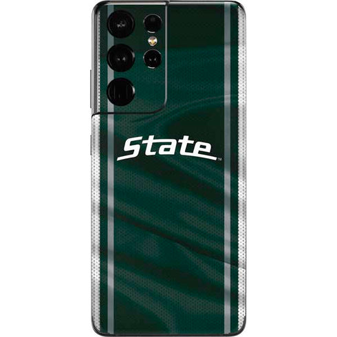 Michigan State University Jersey Grey Galaxy S21 Ultra 5G Skin