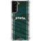 Michigan State University Jersey Grey Galaxy S22 Plus Clear Case