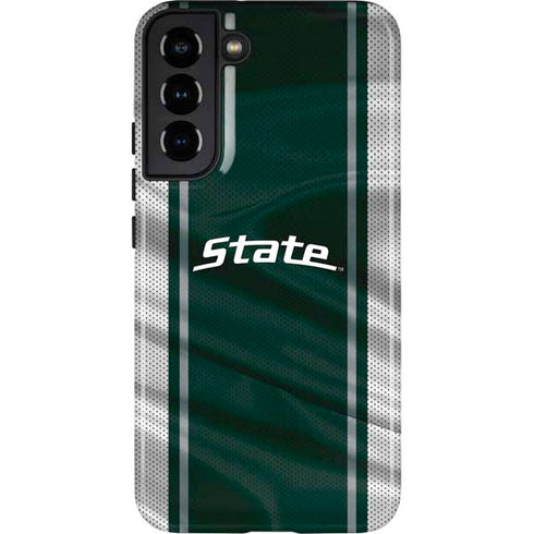Michigan State University Jersey Grey Galaxy S22 Plus Pro Case