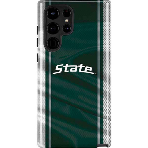 Michigan State University Jersey Grey Galaxy S22 Ultra Pro Case