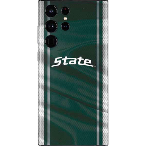 Michigan State University Jersey Grey Galaxy S22 Ultra Skin