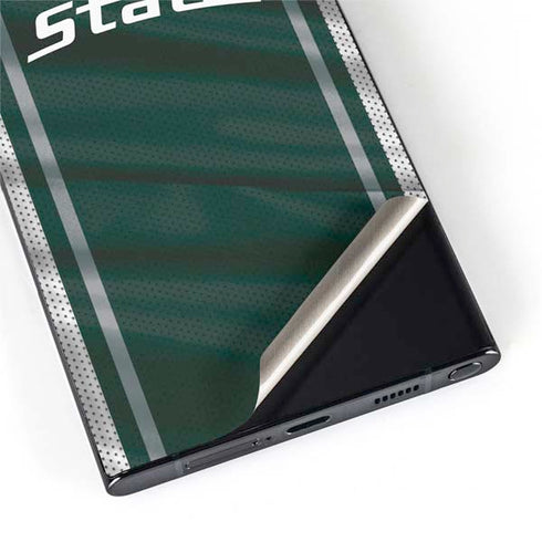 Michigan State University Jersey Grey Galaxy S22 Ultra Skin