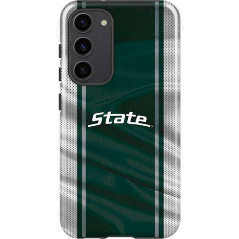 Michigan State University Jersey Grey Galaxy S23 Plus Pro Case
