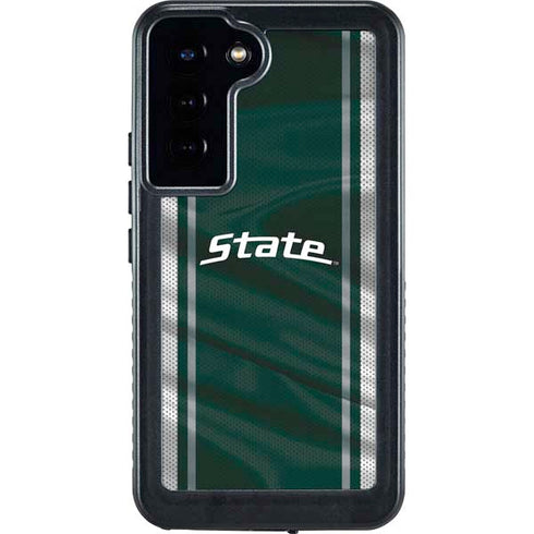 Michigan State University Jersey Grey Galaxy S23 Plus Waterproof Case