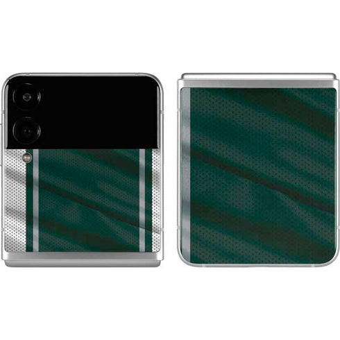 Michigan State University Jersey Grey Galaxy Z Flip4 5G Skin