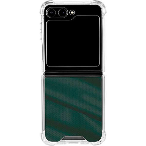 Michigan State University Jersey Grey Galaxy Z Flip5 5G Clear Case