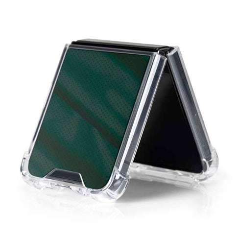 Michigan State University Jersey Grey Galaxy Z Flip5 5G Clear Case