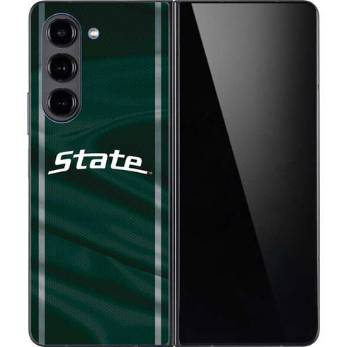 Michigan State University Jersey Grey Galaxy Z Fold5 5G Skin