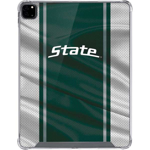 Michigan State University Jersey Grey iPad Pro 12.9in (2020) Clear Case