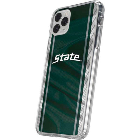 Michigan State University Jersey Grey iPhone 11 Pro Clear Case