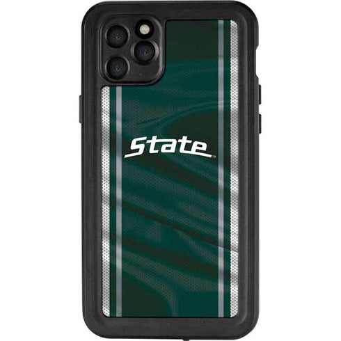 Michigan State University Jersey Grey iPhone 11 Pro Max Waterproof Case