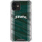Michigan State University Jersey Grey iPhone 12 Clear Case
