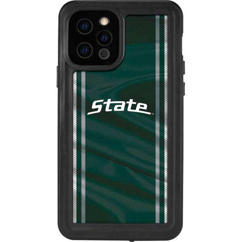 Michigan State University Jersey Grey iPhone 12 Pro Waterproof Case