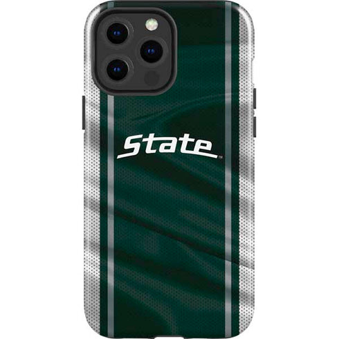 Michigan State University Jersey Grey iPhone 13 Pro Max Impact Case