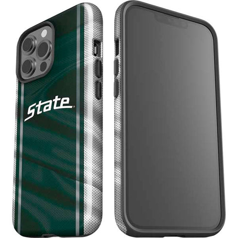 Michigan State University Jersey Grey iPhone 13 Pro Max Impact Case