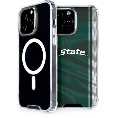Michigan State University Jersey Grey iPhone 13 Pro Max MagSafe Case