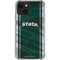 Michigan State University Jersey Grey iPhone 14 Clear Case